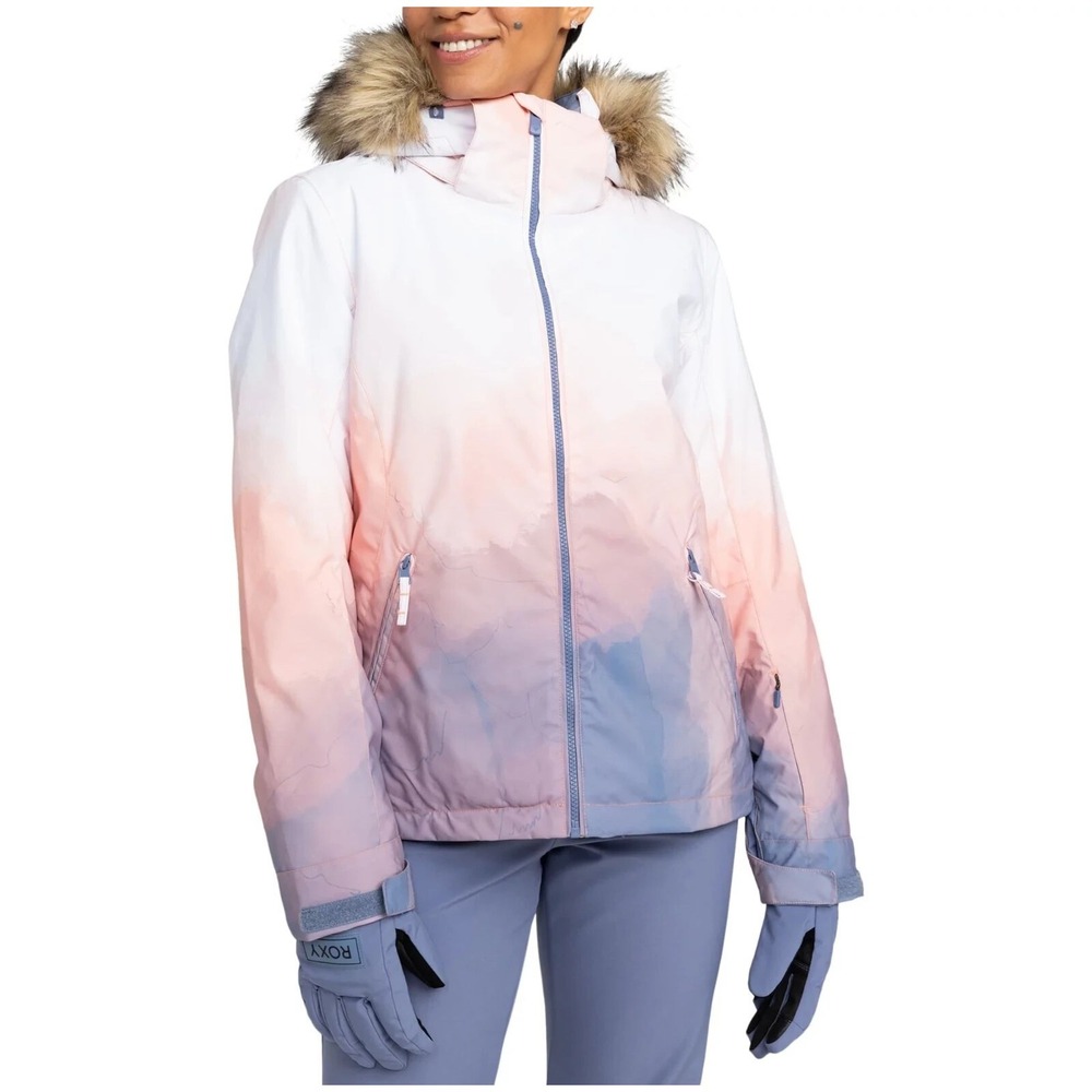 ROXY Women's Medium M Jet Ski Snow Jacket - WILD WIND BLURRY ESCAPE (BQY8) NEW